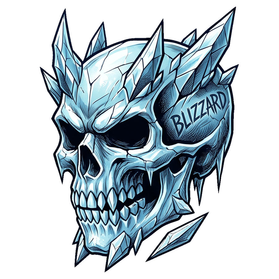 Three-Quarter Horns - Ice Skull